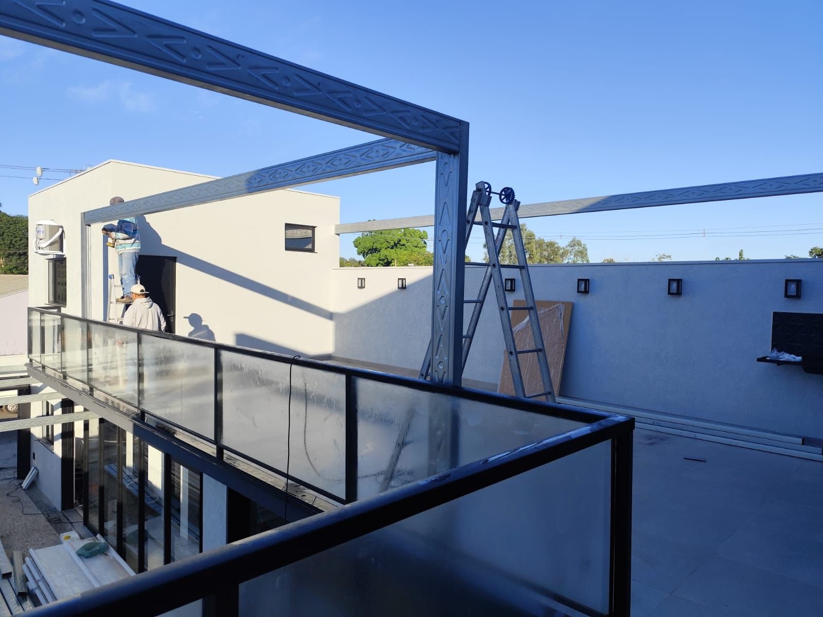 Terraço com Estrutura Galvanizada