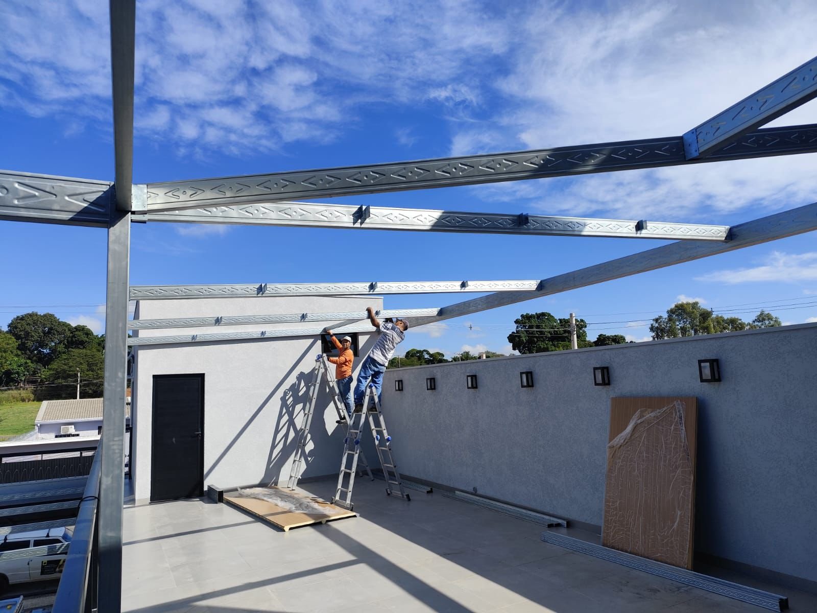 Terraço com Estrutura Galvanizada